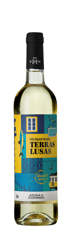 Adega de Redondo, Terras Lusas Branco, Vinho Regional Alentejano, Portugal, 2023