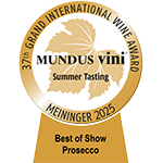 Mundus Vini 2025 Best In Show Prosecco