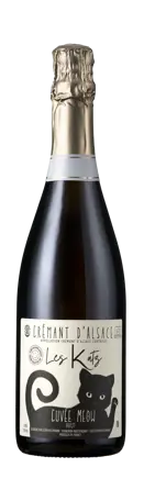 Bottle shot - Domaine Klur, Cuvée Meow, Crémant d'Alsace, Sans Soufre, Alsace, France
