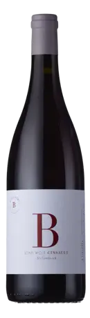 Bottle shot - Bruwer Vintners, Lone Wolf, Cinsault Red, Stellenbosch, South Africa
