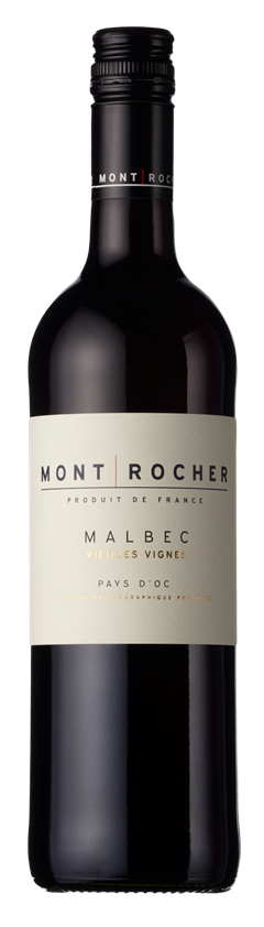 Mont Rocher, Malbec, Vieilles Vignes, IGP Pays d'Oc, France, 2023
