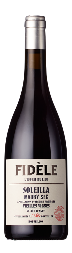 Terres Fidèles, Fidèle, Soleilla, AOP Maury Sec Rouge, Roussillon, France, 2020