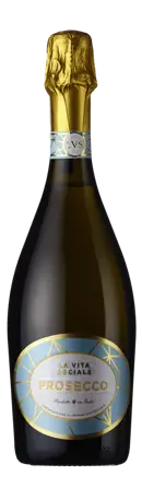 Bottle shot - La Vita Sociale, Prosecco DOC, Spumante, Veneto, Italy