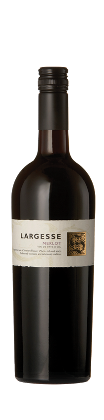 Largesse Merlot, IGP Pays d'Oc, Languedoc, France, 2022