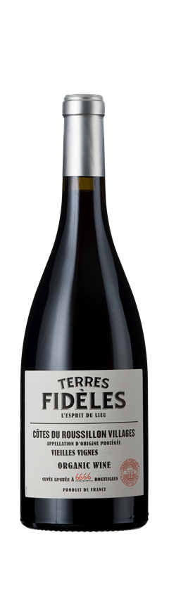 Terres Fideles, Fidèle, AOP Organic Côtes du Roussillon Villages, Roussillon, France, 2021
