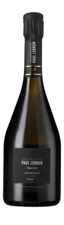 Bottle shot - Paul Lebrun, Blanc De Blancs Extra Brut, Jules, Champagne, France