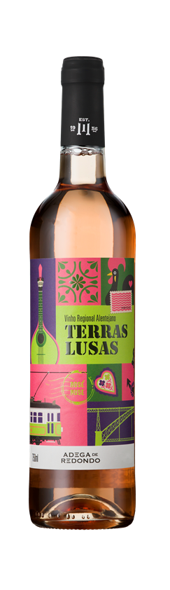 Adega de Redondo, Terras Lusas Rosé, Vinho Regional Alentejano, Portugal, 2022