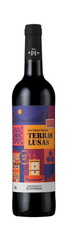 Adega de Redondo, Terras Lusas Tinto, Vinho Regional Alentejano, Portugal, 2022