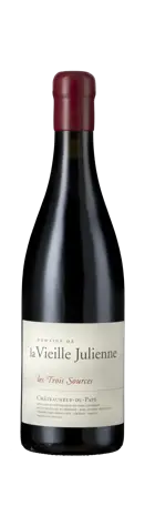 Bottle shot - Domaine de la Vieille Julienne, Châteauneuf-du-Pape Rouge, Les Trois Sources, Southern Rhône, France