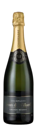 Bottle shot - Jean de Villaré, Grande Réserve Brut, Vallée de la Marne, Champagne, France