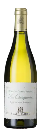 Bottle shot - Domaine Grand Veneur, Côtes du Rhône Blanc ‘Les Champauvins’, Blanc de Viognier, Southern Rhône, France