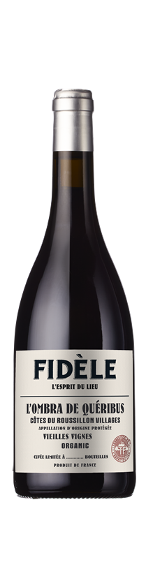 Terres Fideles, Fidèle, L’Ombra de Queribus, AOP Organic Côtes du Roussillon Villages, Roussillon, France, 2023