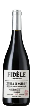 Bottle shot - Terres Fideles, Fidèle, L’Ombra de Queribus, AOP Organic Côtes du Roussillon Villages, Roussillon, France