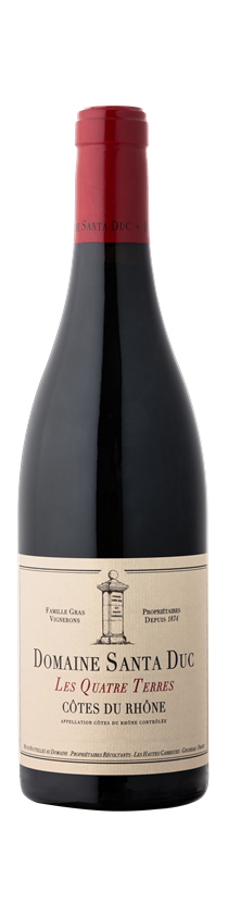 Domaine Santa Duc, Côtes du Rhône Rouge, Les Quatre Terres, Côtes du Rhône, France, 2018