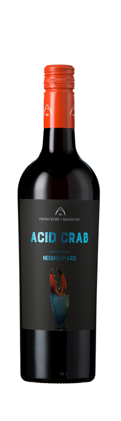 Produttori Di Manduria, Acid Crab Negroamaro, IGT, Puglia, Italy, 2023