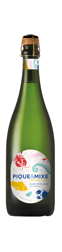 Vignerons de Florensac Sparkling Pique & Mixe Piquepoul Terret Vid de France, Languedoc Roussillon, France, 2024