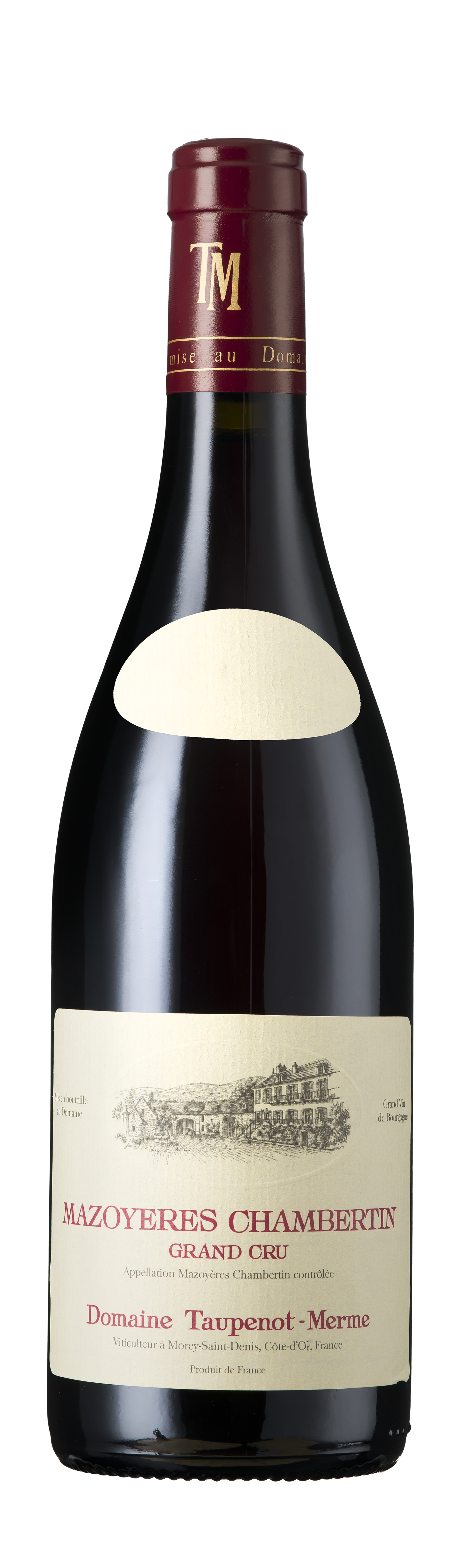 Bottle shot - Domaine Taupenot-Merme, Mazoyeres-Chambertin Grand Cru, Burgundy, France