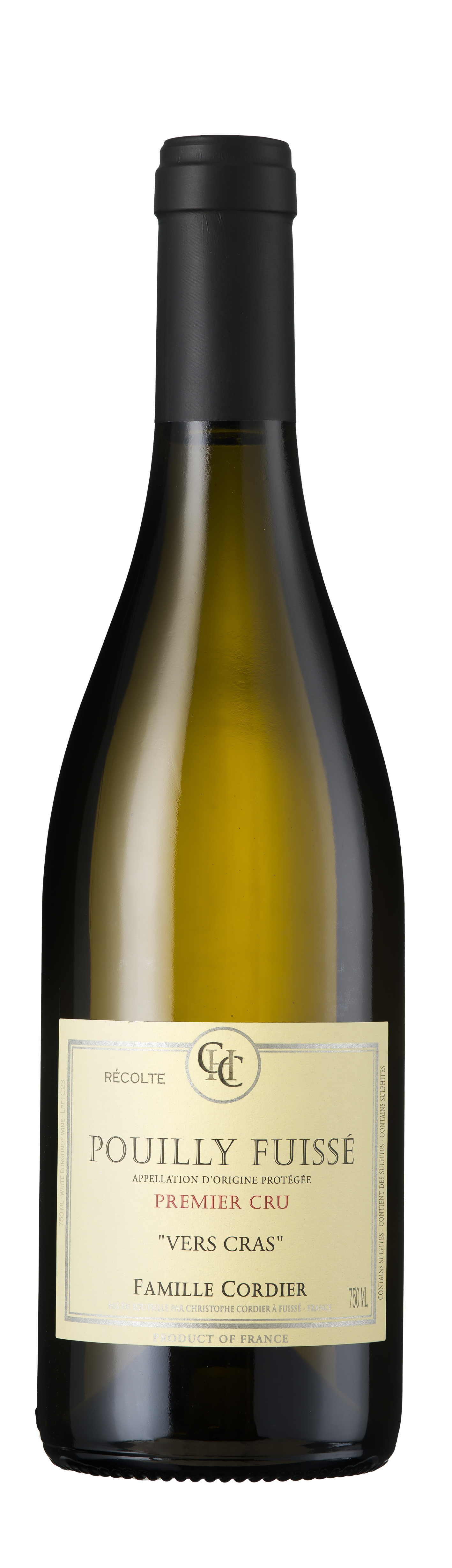 Christophe Cordier, Pouilly Fuissé 1er Cru, Vers Cras, Burgundy, France