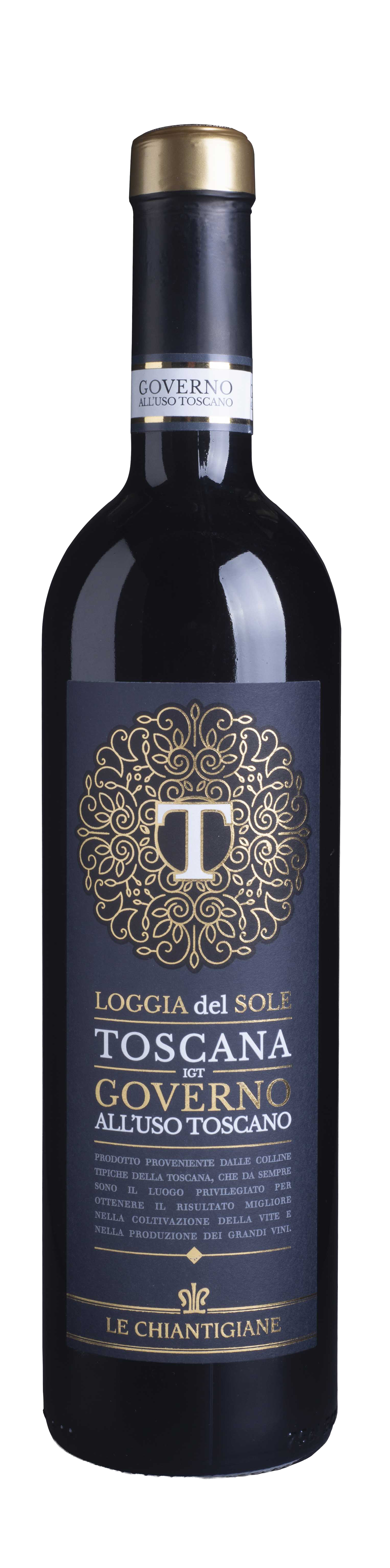 Le Chiantigiani, Loggia del Sole, Rosso Tuscano Governo All'Uso, Toscana IGT, Italy