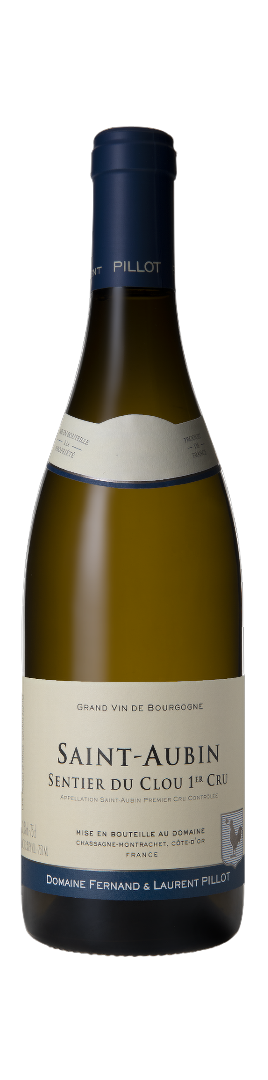 Bottle shot - Domaine Fernand & Laurent Pillot, St-Aubin 1er cru Blanc, Sentier du Clou, Burgundy, France