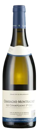 Bottle shot - Domaine Fernand & Laurent Pillot, Chassagne-Montrachet 1er Cru Blanc, Les Champgains, Burgundy, France