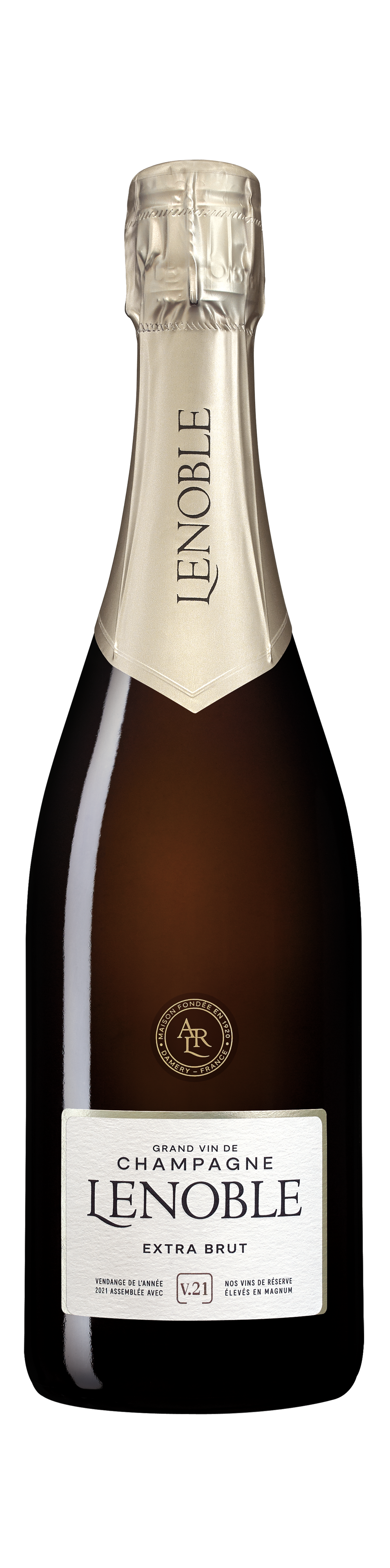 Bottle shot - Champagne Lenoble, Vendange Collection Extra Brut V21, Champagne, France