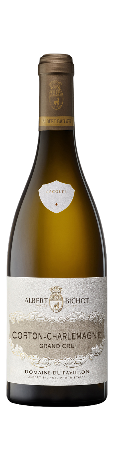 Bottle shot - Domaine du Pavillon, Corton-Charlemagne, Grand Cru, Burgundy, France