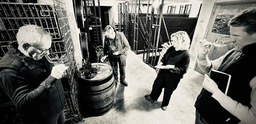 Alliance Wine team tasting Burgundy En Primeur
